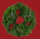 6” Candle Ring with Holly Berries